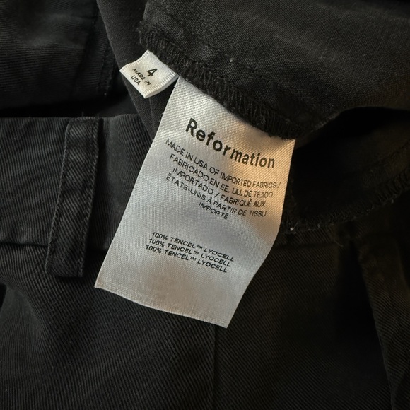 REFORMATION Charcoal Trousers Pants - Picture 6 of 6